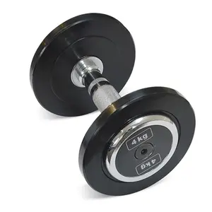 Pair of rubber dumbbells body-solid pro style 18 kg image-1