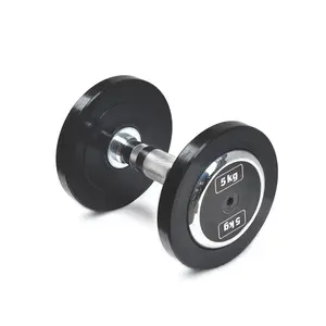 Pair of rubber dumbbells body-solid pro style 16 kg  image-5