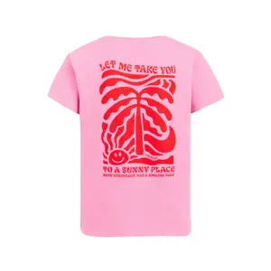 Girl's T-shirt Protest Roxo image-1