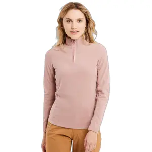 Tecido polar com fecho de correr de 1/4 para mulher Protest Mutez image-1