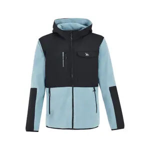 Hooded zipped fleece Protest Grid image-0