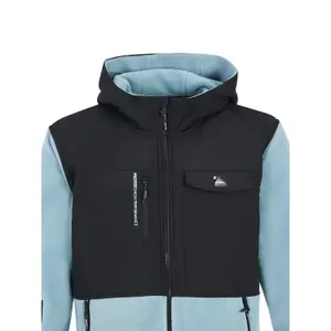 Hooded zipped fleece Protest Grid image-6