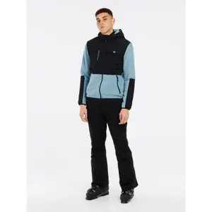 Hooded zipped fleece Protest Grid image-2