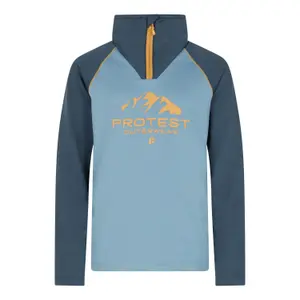 Maglione collo alto con zip 1/4 per bambini Protest Raf image-0