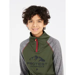 Maglione collo alto con zip 1/4 per bambini Protest Raf image-6