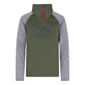 Maglione collo alto con zip 1/4 per bambini Protest Raf image-0