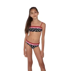 2-delad bandeau-baddräkt för flickor Protest Babs image-0
