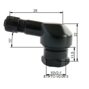 Motorcycle Tyre Valve Provac (x10) image-0