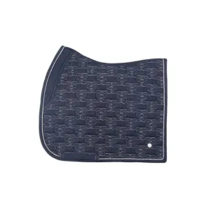 Tapis de dressage pour cheval en jean PS of Sweden Monogram image-0