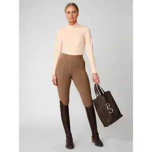 Camisa base para equitação de manga longa com fecho 1/4 para mulher PS of Sweden Adele image-1