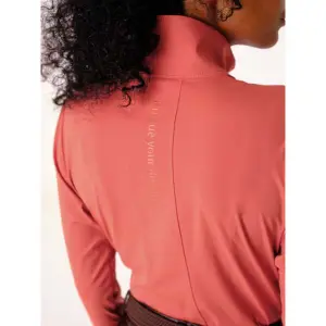 Women's long sleeve equestrian baselayer 1/4 zip PS of Sweden Toska image-2
