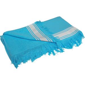 k128-turquoise-white-handtuch-kariban-fouta-turkis-weiss-tu