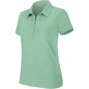 Kortærmet poloshirt til kvinder Kariban Mélange image-0
