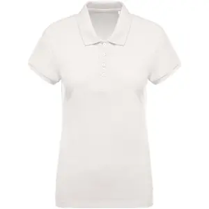 Kortærmet poloshirt til kvinder Kariban coton image-0