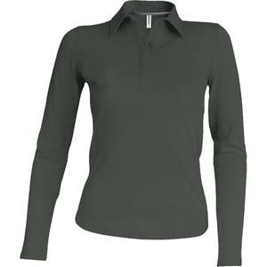 k244-darkkhaki-women-s-long-sleeve-polo-kariban-dark-khaki