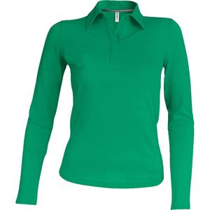k244-kellygreen-women-s-long-sleeve-polo-kariban-dark-green