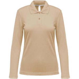 k244-lightsand-women-s-long-sleeve-polo-shirt-kariban-light-beige