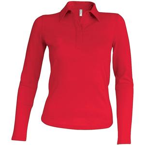 k244-wine-women-s-long-sleeve-polo-kariban-red-bordeaux