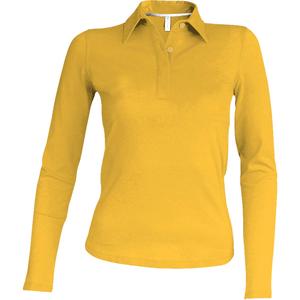 k244-yellow-women-s-long-sleeve-polo-kariban-yellow