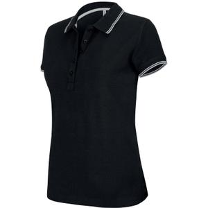 k251-black-lightgrey-white-short-sleeve-women-s-polo-kariban-5-boutons-black-gray-white