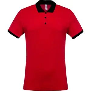 Polo Kariban mélange piqué bicolore image-0