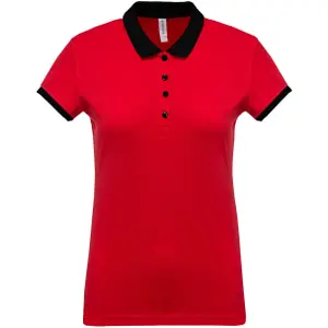 Poloshirt til kvinder Kariban mélange bicolore image-0