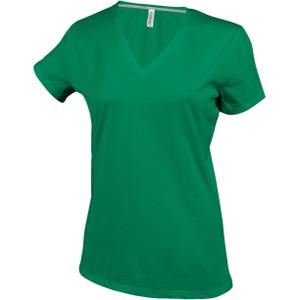 k381-kellygreen-women-s-slim-fit-t-shirt-kariban-col-v-dark-green