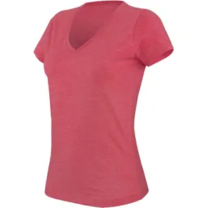 T-shirt mulher Kariban Pescoço em V Mistura image-0
