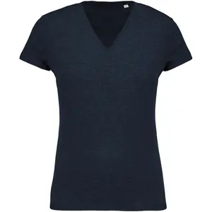 T-shirt de mulher Kariban Coton Bio Col V image-0
