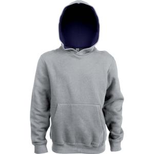 k453-oxfordgrey-navy-child-hoodie-kariban-contrastee-heather-gray