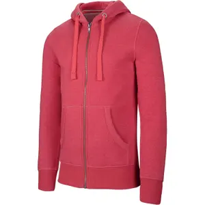 Sweatshirt com capuz e fecho éclair Kariban Mélange image-0