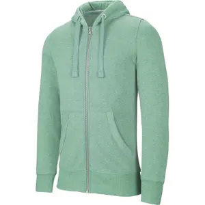 Sweatshirt com capuz e fecho éclair Kariban Mélange image-0