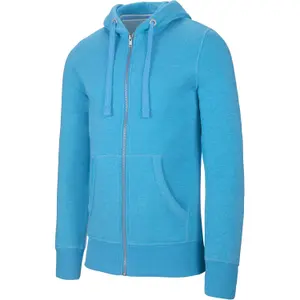 Sweatshirt com capuz e fecho éclair Kariban Mélange image-0