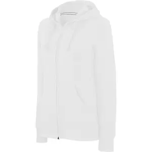 Women's zip-up hoodie Kariban blanc image-0