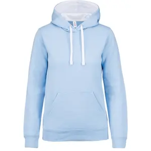 Women's hooded sweatshirt Kariban Contrastée image-0