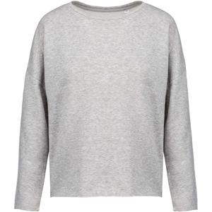k471-lightgreyheather-women-s-sweatshirt-kariban-loose-heather-gray