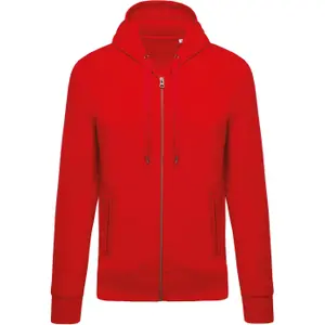 Sweatshirt com capuz em algodão biológico felpudo Kariban image-0