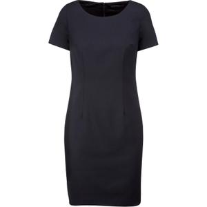k500-navy-kleid-damen-kariban-manches-courtes-dunkelblau