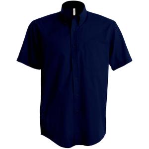 k520-navy-short-sleeved-children-s-shirt-kariban-popeline-navy-blue