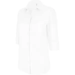 Chemise femme Kariban Manches 3/4 blanc image-0