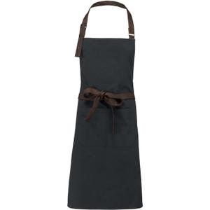 k8003-vintagecharcoal-tablier-kariban-coton-vintage-marron-tu