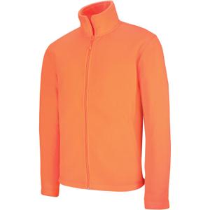 k911-fluorescentorange-microfleece-jacke-kariban-falco-zippee-fluoreszierendes-orange