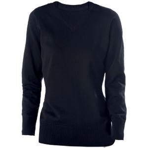 k966-navy-pullover-damen-kariban-col-v-dunkelblau