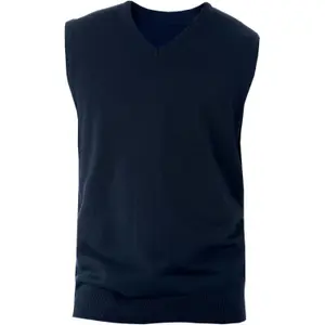 Pull Col V Kariban Sans Manche image-0