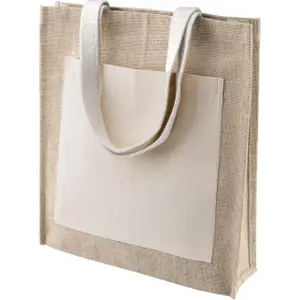 Bag Kimood Shopping Toile de Jute blanc image-0