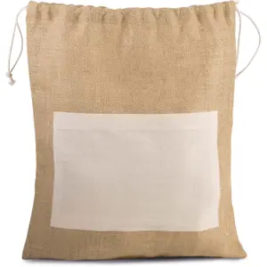 Sac Kimood en Toile De Jute avec Cordelettes image-0
