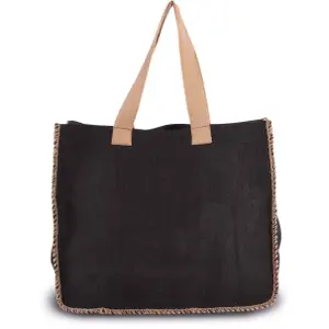 Sac Kimood en Jute avec Couture Contrastée image-0