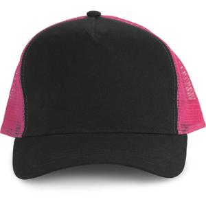 kp137-black-fuchsia-cap-k-up-trucker-5-panneaux-viscose-black-fuchsia-one-size