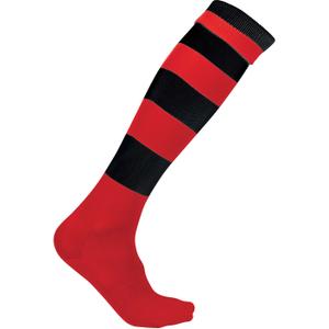 pa021-sportyred-black-sportsokken-proact-cerclees-lichtrood-zwart