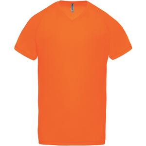pa476-fluorescentorange-t-shirt-proact-sport-col-v-arancione-fluorescente